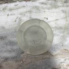 Vintage Frosted Clear Ashtray Round Glass 4.5” X 1” | eBay