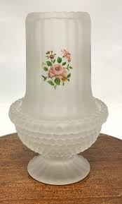 Vintage Satin Frosted Glass Fairy Lamp With Box 7”h | eBay