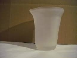 ANTIQUE THICK MOODY FROSTED CROOKED 4" GLASS CUP, STAMPED ...