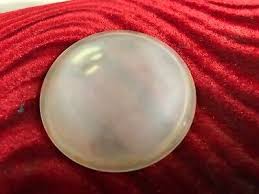 Vintage White Frosted Glass Lens Polic Cowl truck Light Lens 2” od Interior Dome | eBay