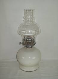 Vintage Lamplight Farms / Glass Hurricane Table Lamp / Nice ...