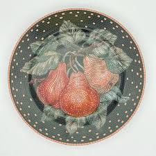 Sasaki Fruit Mosaic Luncheon Plates By Stephen Dweck 9 " Set of 4 | eBay