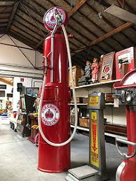 Restored Gilbert & Barker Gas Pump With Red Crown Motif