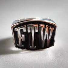 FTW 3-Letter Ring – Big Joes Biker Rings