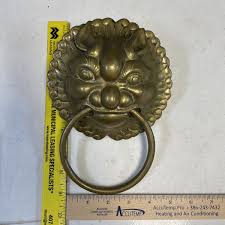 Golden Face Antique Style Brass Door Knocker Home Decor ...