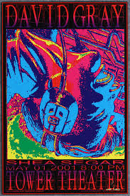 David Gray Shea Segar 2001 Poster Tower Theater Philadelphia ...