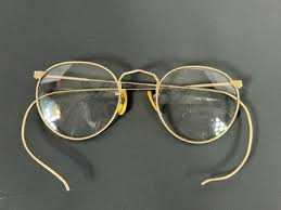 Antique American Optical Ful-Vue Gold Frame Glasses Leather ...