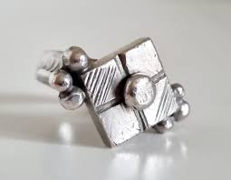 West Africa - Old Fulani Silver Ring From Mali, Fulani Ring ...