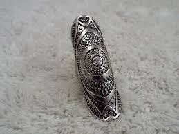 Silvertone Etched Ring ~ Size 6 (A30) | eBay