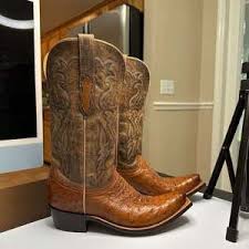 Shoes | Ruper Estribo Boots Light Red Round Toe Cowboy Boot ...