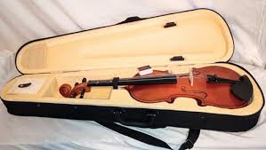 OHUHU VIOLIN CASE WITH NEWLY STRUNG VIOLIN FREE SHIP TO CUSA ...