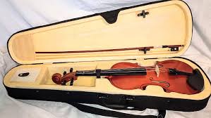 Ohuhu VIOLIN FULL SIZE 4/4 CASE WITH VIOLIN, BOW, ROSIN FREE ...