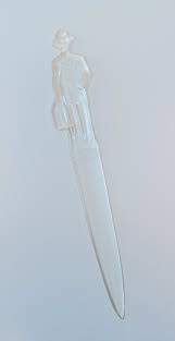 VINTAGE 1950s Fuller Brush Man CLEAR Letter Opener Plastic ...