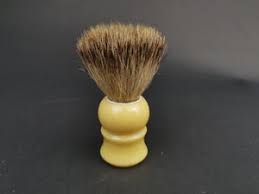 Vintage Shaving Brush Butterscotch Bakelite and Badger Hair Bristle 19