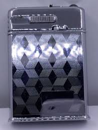 DECO 1950s LIGHTER WITH FLASHLIGHT - FUMALUX ENGRAVED CUBIC ...