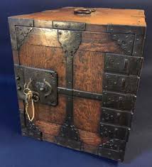 Japanese antique FUNA-TANSU DANSU chest solid wood EDO ...