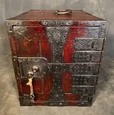 Antique Japanese Funa Tansu Captain's Chest Kiri Edo ...