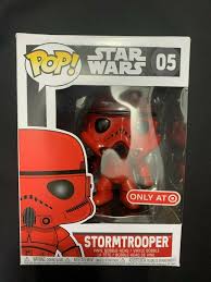 Funko Pop!- Star Wars- Stormtrooper #05 (Red) Target Ex- Minor Box damage | #3829948288