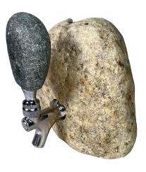 Funky Rock Designs Stone & Stainless Steel Tap Beverage The ...