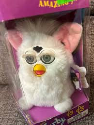 White Original Furby In Box 1998 Tiger Electronics