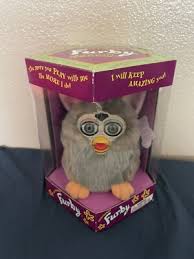 RARE VTG 1998 FURBY ALL GRAY W/PINK EARS Model 70-800 ~ Original Box ~ 1st ED | eBay