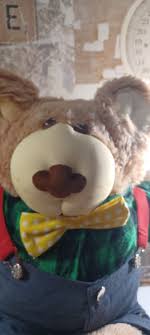 23" Furskins Bear Xavier Roberts 1983 Green Plaid Shirt ...