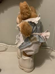 Vintage Furskins stuffed plush Teddy Bear Persimmon Coleco ...