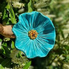 FLOWER BLUE keramický kvet do záhrady / DawN-Handmade ...