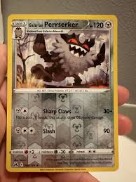 Galarian Perrserker 2023 Pokemon Crown Zenith S24 #85 Rare Reverse NM 0601#86 | eBay