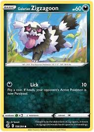 Galarian Zigzagoon Pokemon Fusion Strike TCG Card 159/264 | eBay