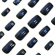 24pcs starry sky star nail detachable nail set fashionable ...