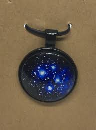Galaxy Round Glass Dome Cabochons 1" Black Bezel Pendant New ...