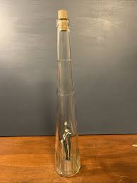 Vintage Clear Glass Galliano Liquor Bottle W/ Worn Napoleon ...