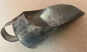 Antique Small 3” Tin Grain/Flour Scoop w/Strap Handle | eBay