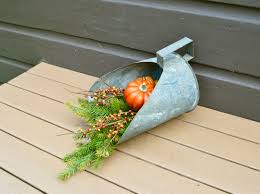 Old Grain Scoop, Vintage Galvanized Grain Scoop, Rustic ...