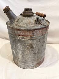 Large Vintage J & L Ware Galvanized Metal Gas Oil Kerosene ...