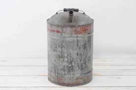 Vintage ./ Antique 3? Gallon Zinc Oil Can Fuel Can - Etsy