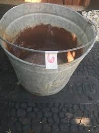 Used Galvanized Rusty Rustic Bucket good for flower pot ...