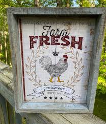 Farmstand Sign, Wooden Handmade Farm Fresh, Chicken ...