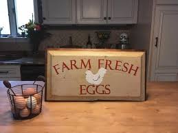 Farm Fresh Eggs Hand Painted Sign - Etsy