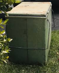 VINTAGE GSW METAL COOLER CHILL CHEST W/GALVANIZED INTERIOR ...