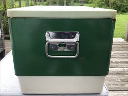 Vintage Green COLEMAN Metal Cooler 22"x13"x12" | eBay