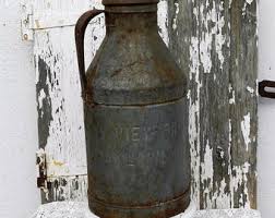 ANTIQUE MILK CAN/ City View Farm Inc. Oaklawn R.I, - Etsy
