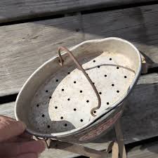 Vintage Old Pal Oval Metal Fishing Minnow Bait Bucket Can ...