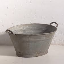 Antique Galvanized Steel Basin (c.1920) - Etsy