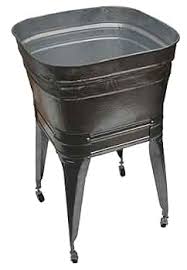 Square Wash Tub with stand and drain - Amazon.com