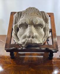 20th Century Italian Stone Fountain Mask For Sale at 1stDibs