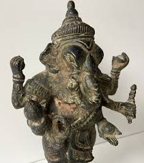 Antique Bronze Ganesha Sculpture - 19th Century - India ...