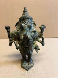 GANEŠA BRONZOVÁ SOCHA BŮŽKA BENGÁLSKO 19. STOL | Aukro