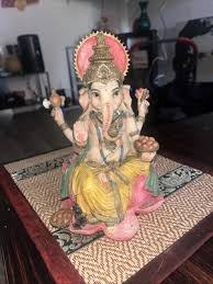 Vintage Hindu Ganesh Religious Elephant Decorative Figurine Statue, 6.75” Height | eBay